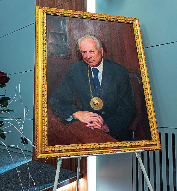 Portrét prof. J. Blahoše od Tomáše Kubíka