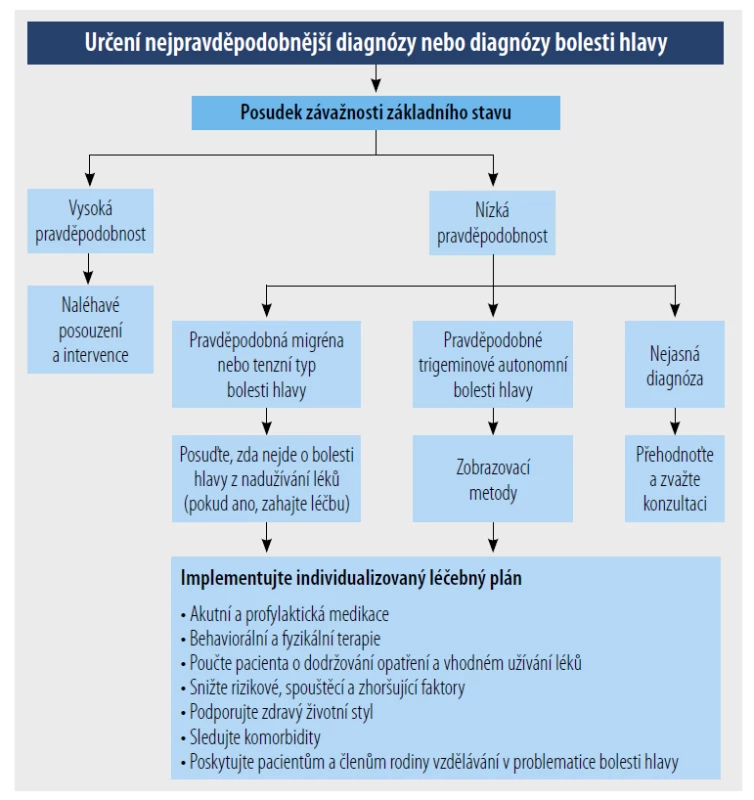 Diagnostický přístup k pacientovi s častými bolestmi hlavy.