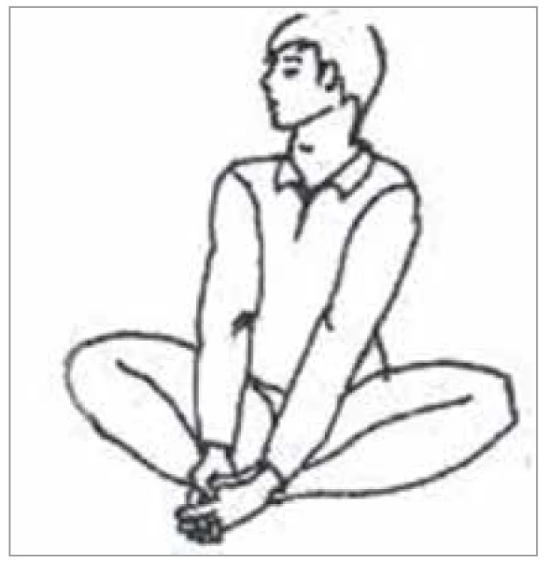 Cvik pre meridián srdca<br>
Fig. 10. Exercise for the heart meridian