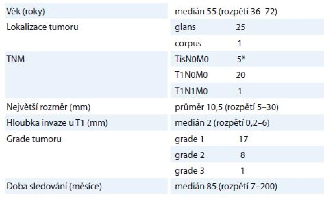 Charakteristika souboru pacientů (n = 26).