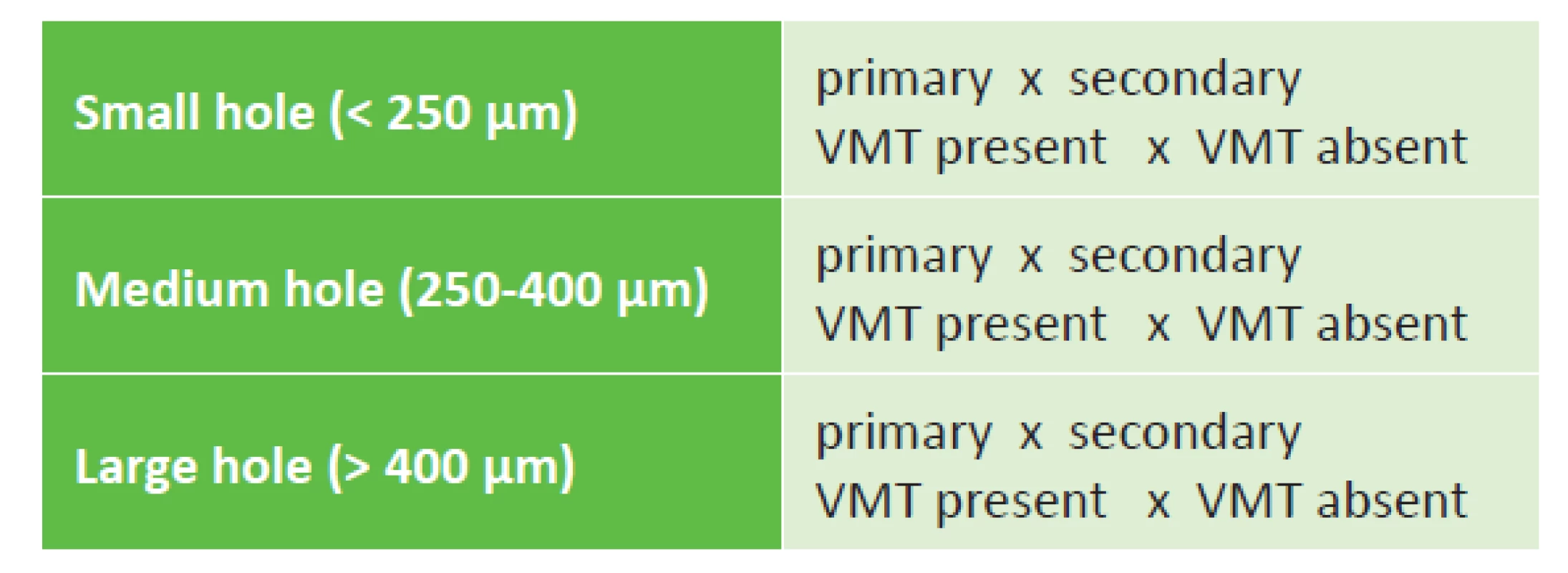 IVTS classification of macular hole