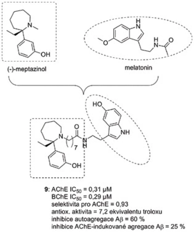 (−)-Meptazinol-melatoninový derivát 9