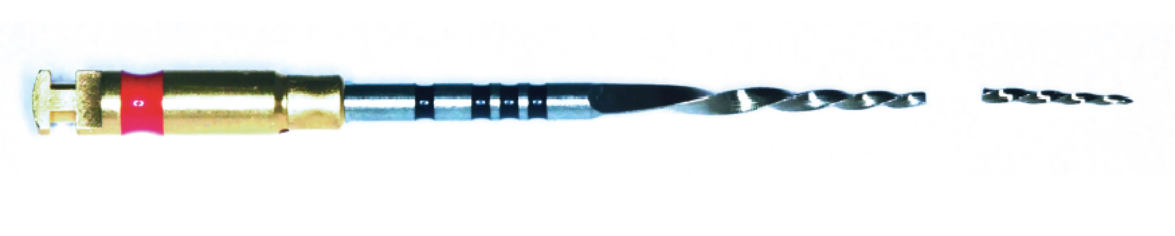 Nástroj Unicone – se separovaným fragmentem<br>
Fig. 3<br>
Instrument Unicone – with separated fragment