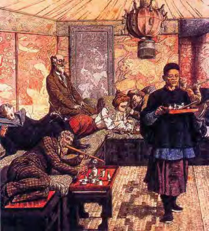 Francouzské opiové doupě. Zdroj: Wikimedia Commons (CC BY 4.0)