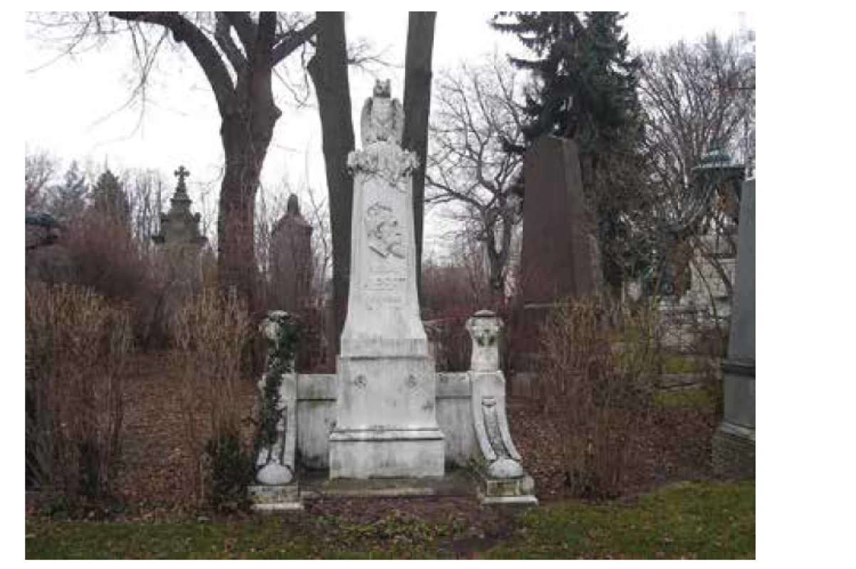 Náhrobek E. Alberta na vídeňském Zentralfriedhof