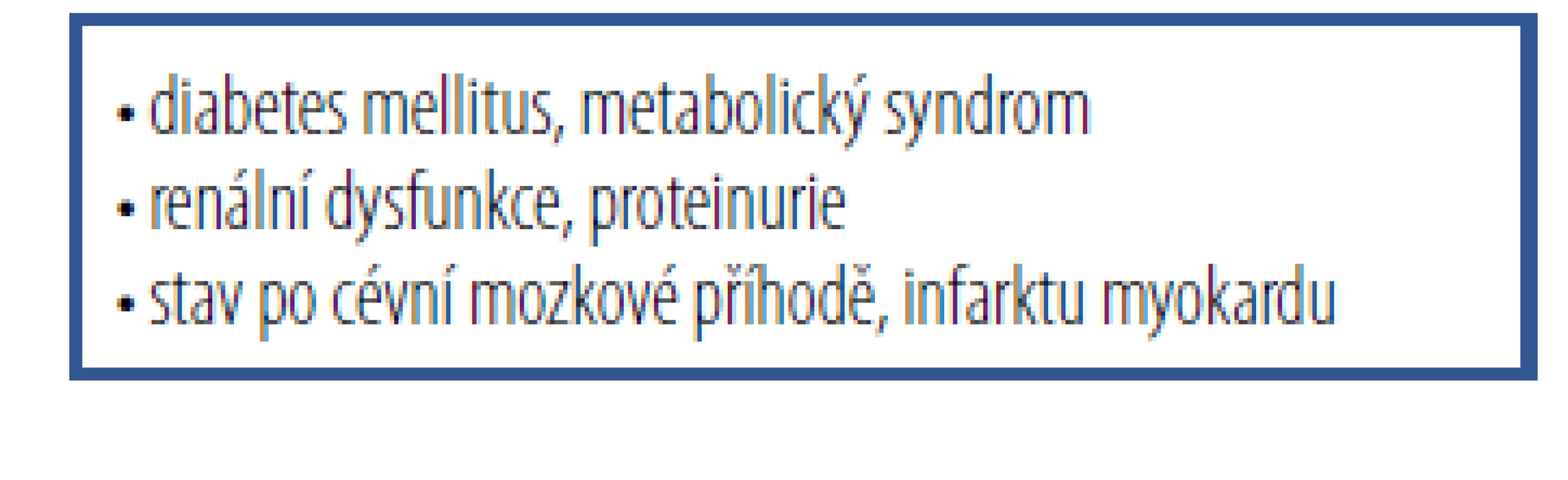 Vysoce rizikoví jedinci s TK kolem
130/80 mmHg