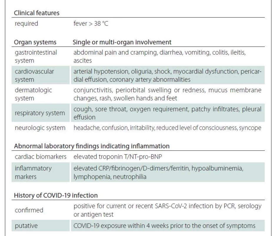 General criteria of PIMS-TS.