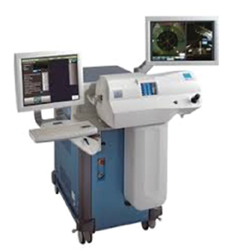 Femtosekundový laser LenSx® (Alcon, Fort
Worth, Texas, USA)