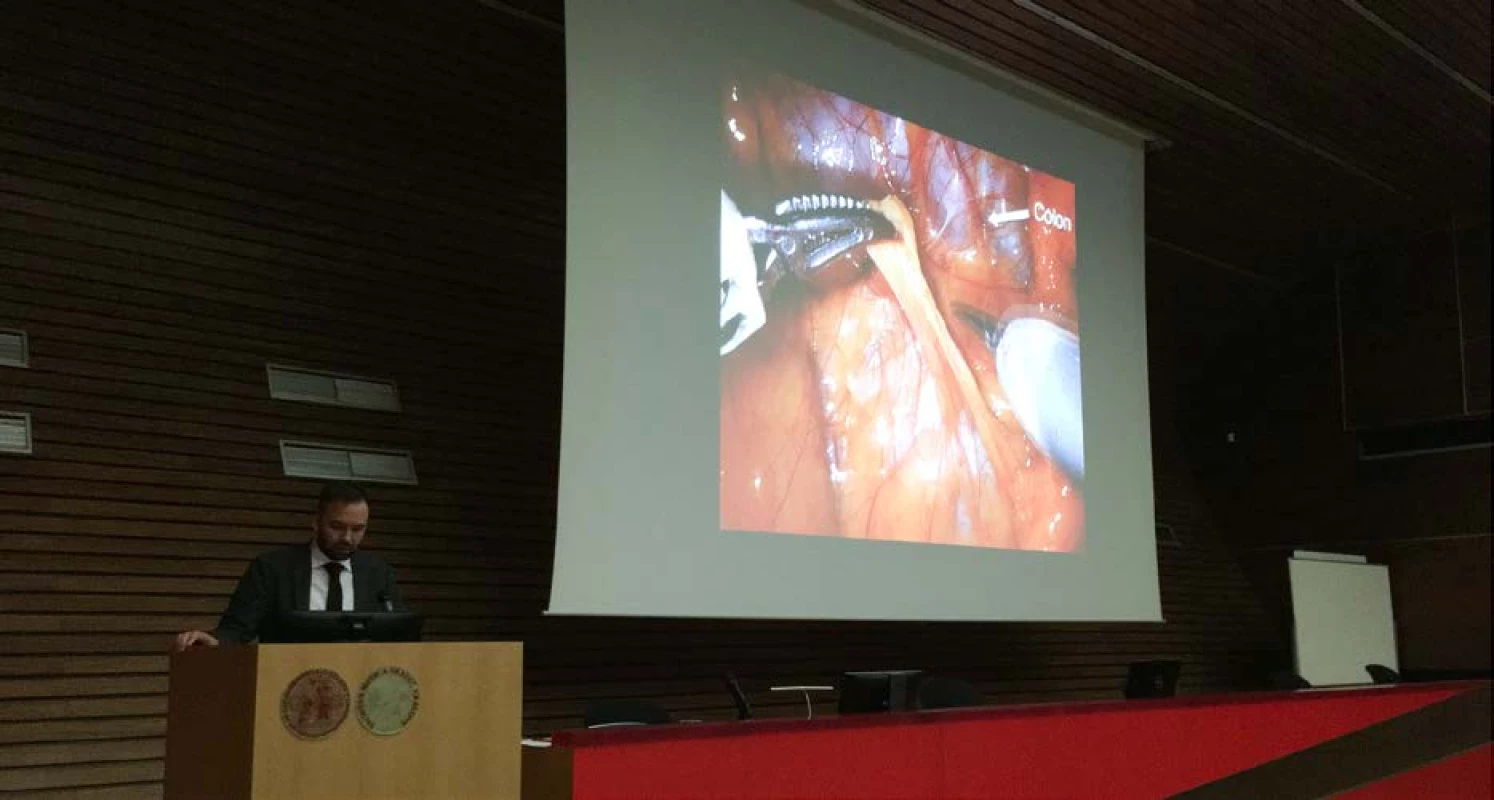 Odborná prezentace – MUDr. Vladimír Študent, Ph.D., ml.<br>
Fig. 2. Expert presentation: Vladimír Študent Jr., M.D., Ph.D.