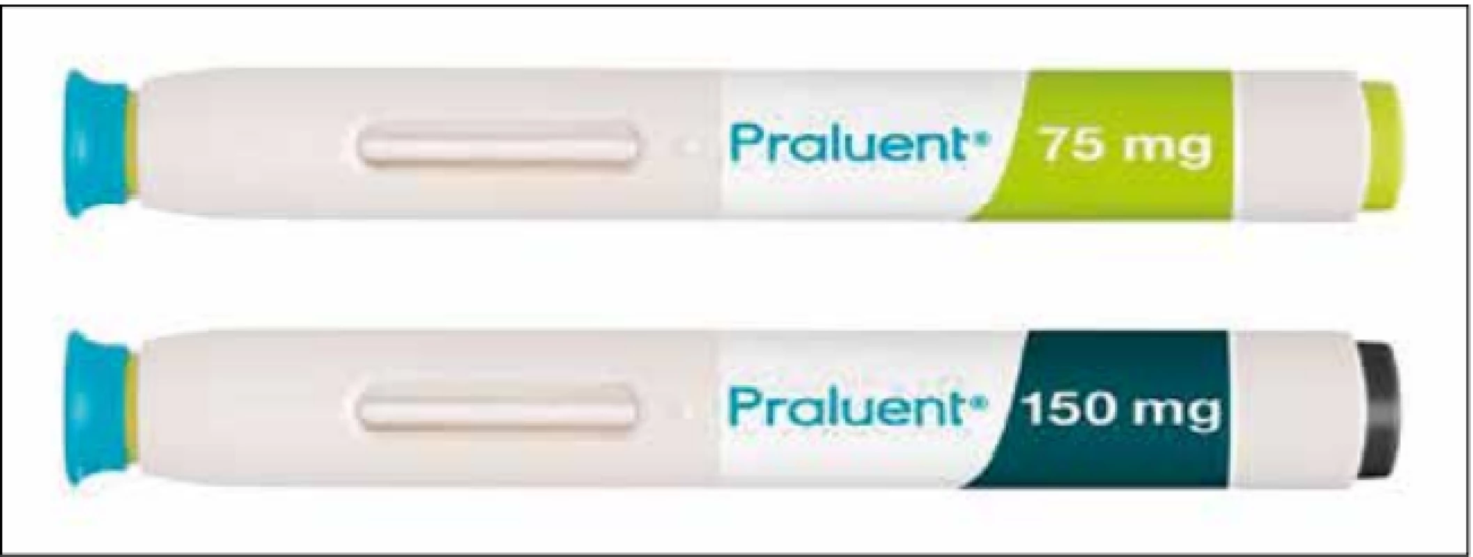 Pera s Praluentem v dávce 75 mg a 150 mg