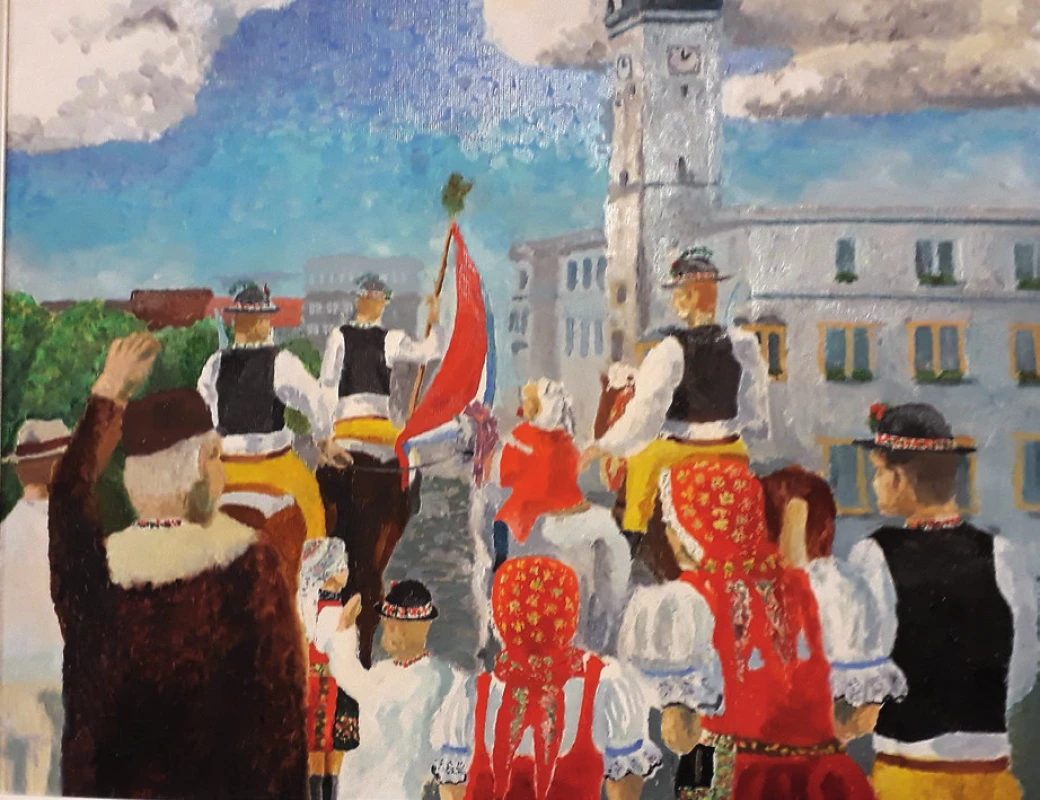 Jízda králů v Kyjově, autor ing. K. Hrstka.