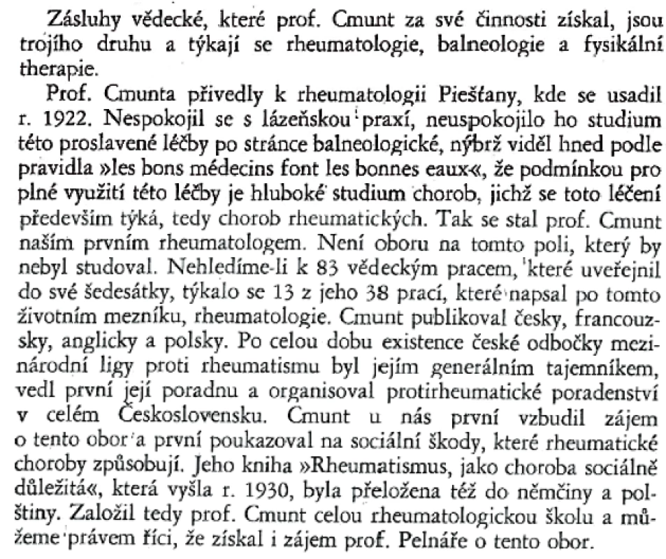 Profesor Lenoch – Věstník československé fyziatrické společnosti, 1948