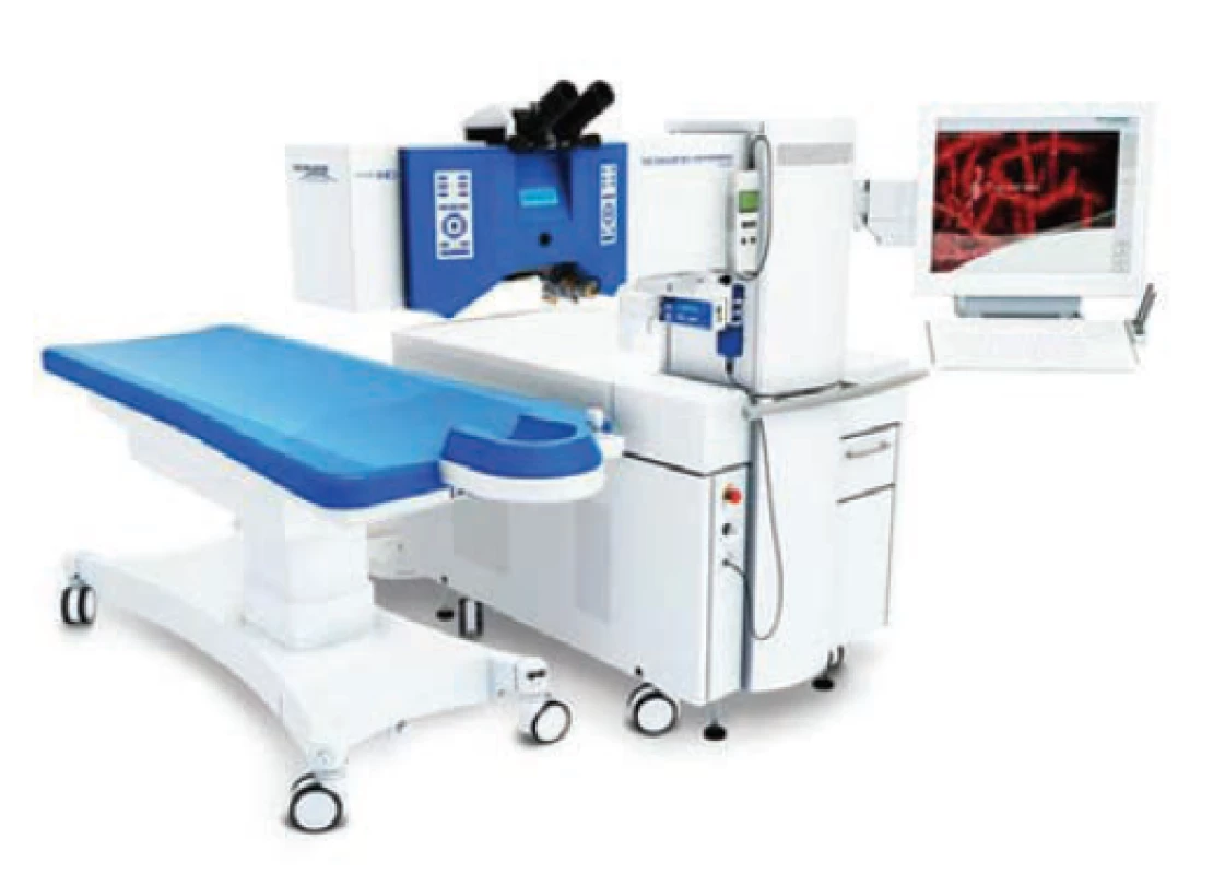 Excimerový laser Excimer Amaris 500 (Schwind
eye-tech-solutions GmbH and Co KG, Kleinostheim, Germany)