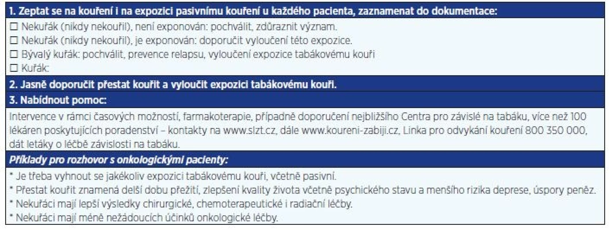 Praktická doporučení pro denní praxi