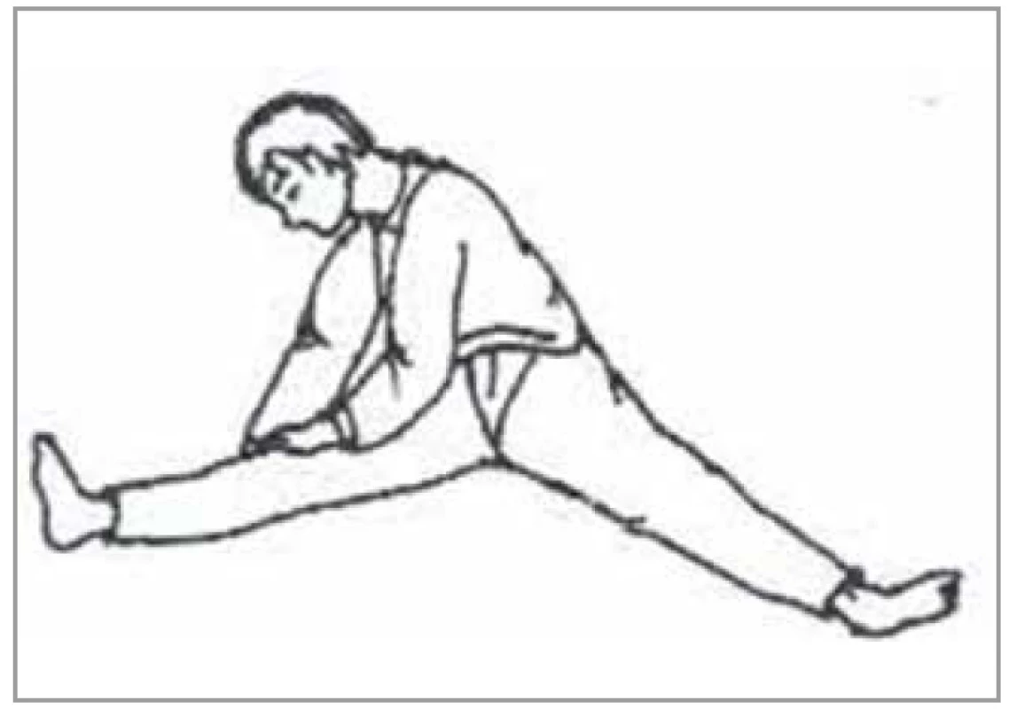 Cvik meridiánu žlčníka<br>
Fig. 22. Gallbladder meridian exercise