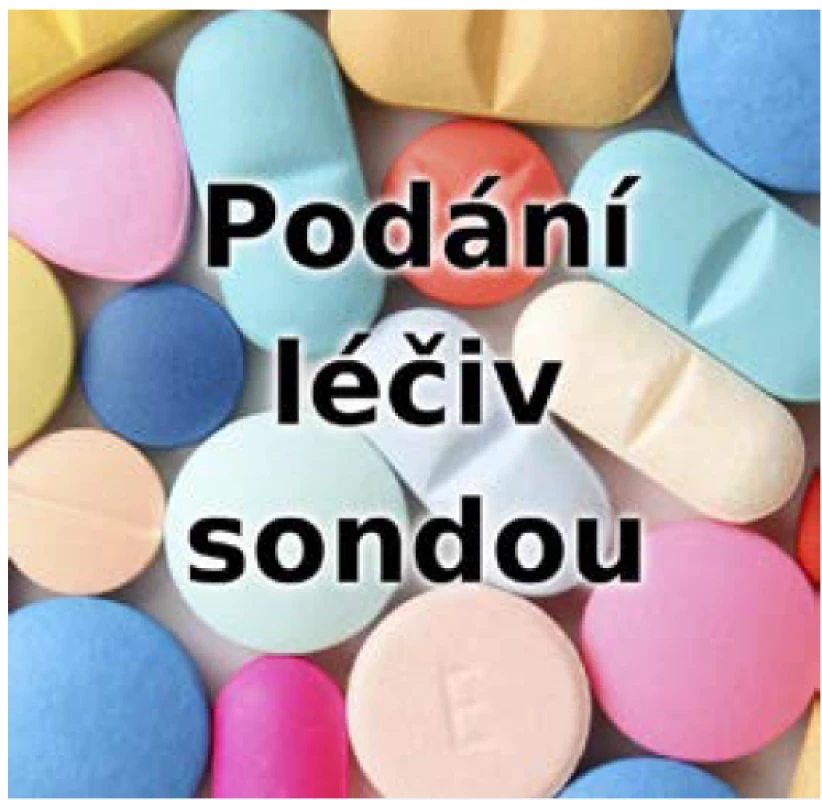 Logo pracovní skupiny ČOSKF pro podání léčiv sondou