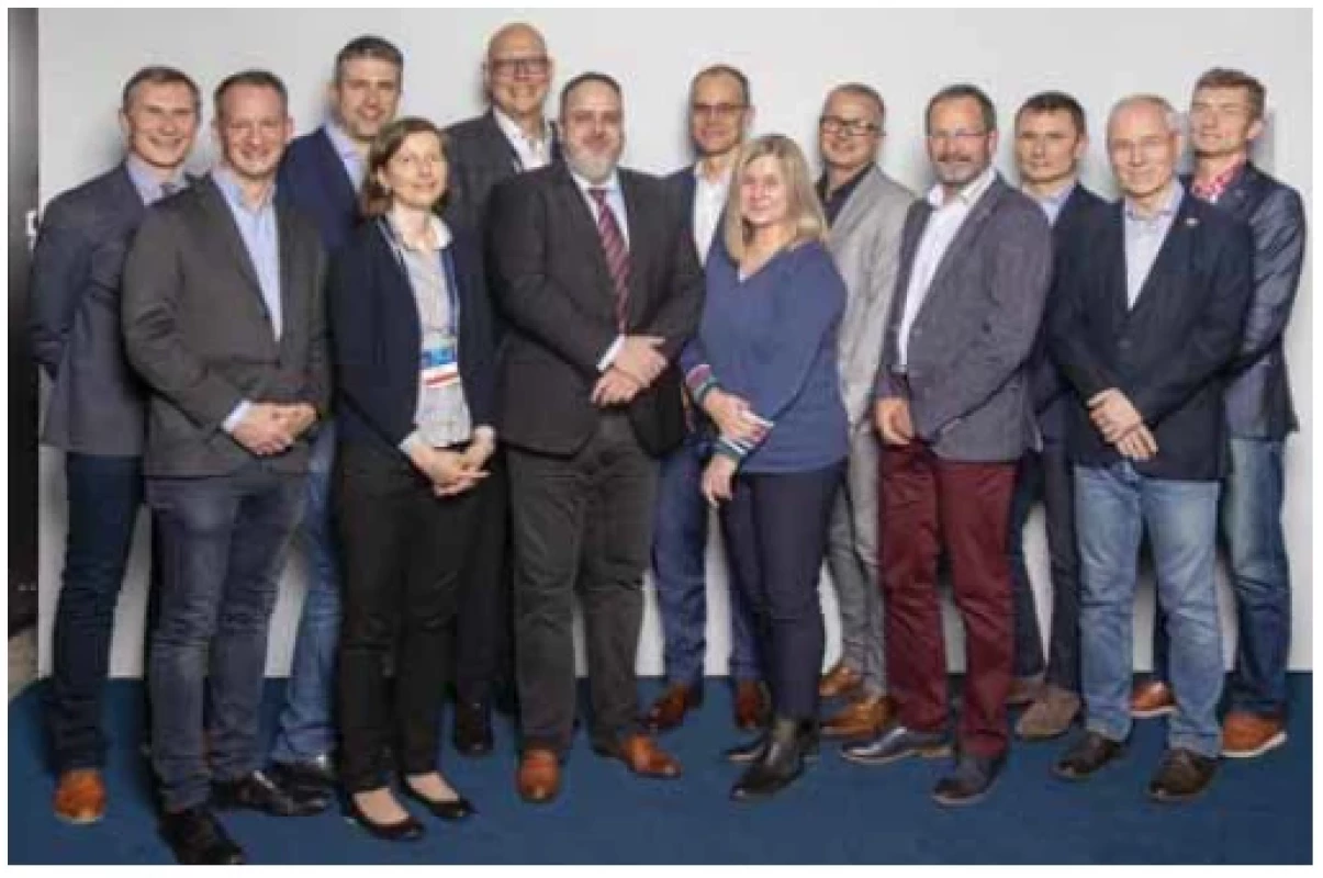 Členové nového výboru ČGS ČLS JEP. <br> 
Fig. 1. Members of the new ČGS ČLS JEP committee.