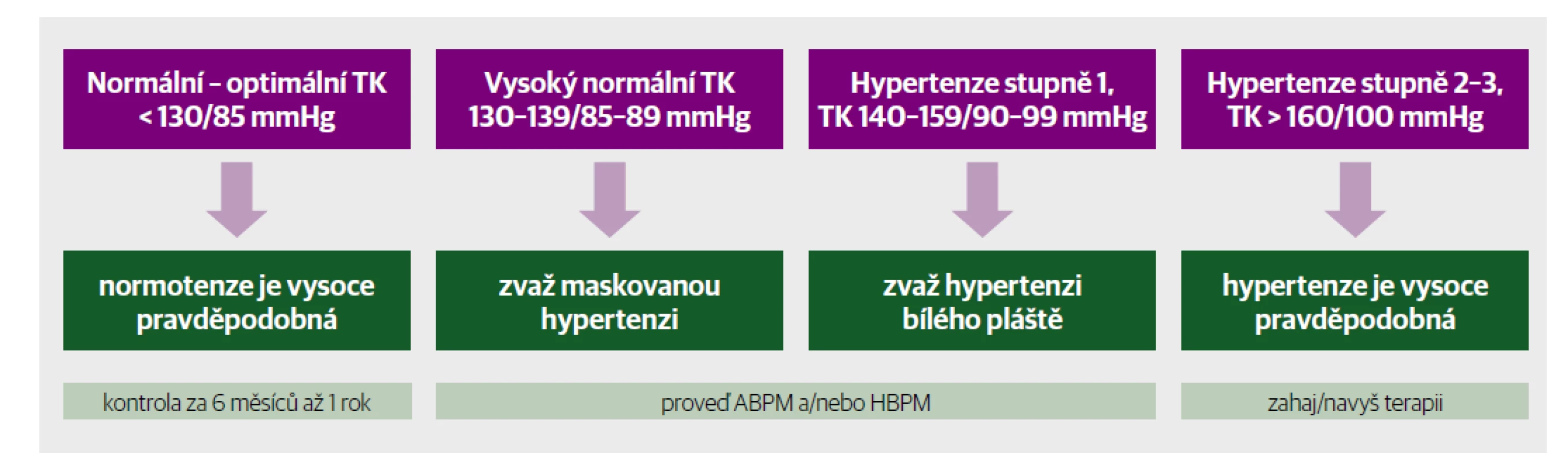 Interpretace výsledků měření krevního tlaku v ordinaci.