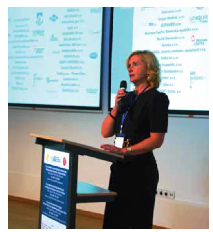 Ing. Miroslava Mištunová, PhD., MPH, pri otváracom
prejave konferencie.