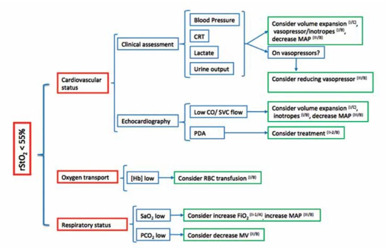SafeBoosC-III – diagnosticko-terapeutické možnosti v případě snížené cerebrální oxygenace