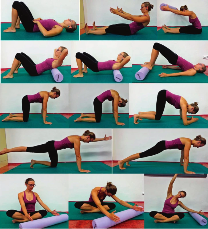 Pilates s Foam roller.