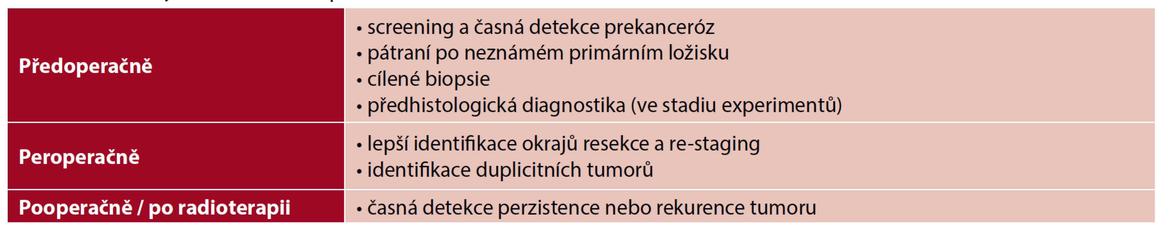 Možnosti využití NBI endoskopie