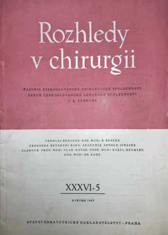 Design Rozhledů v chirurgii v padesátých letech