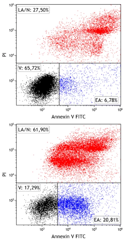Stanovení apoptózy spermií pomocí průtokové cytometrie