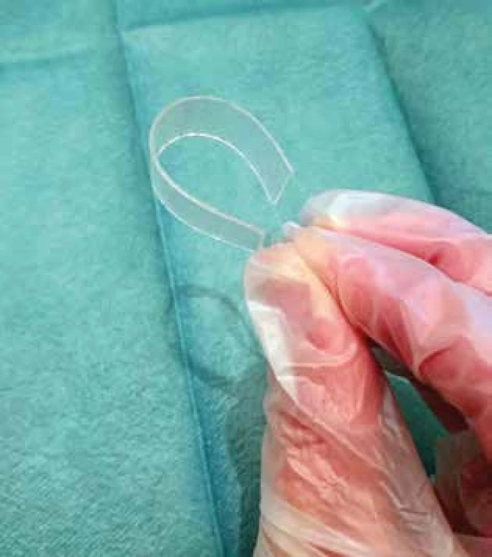 Manipulace s gelovým proužkem <br>Fig. 11: Gel strip handling