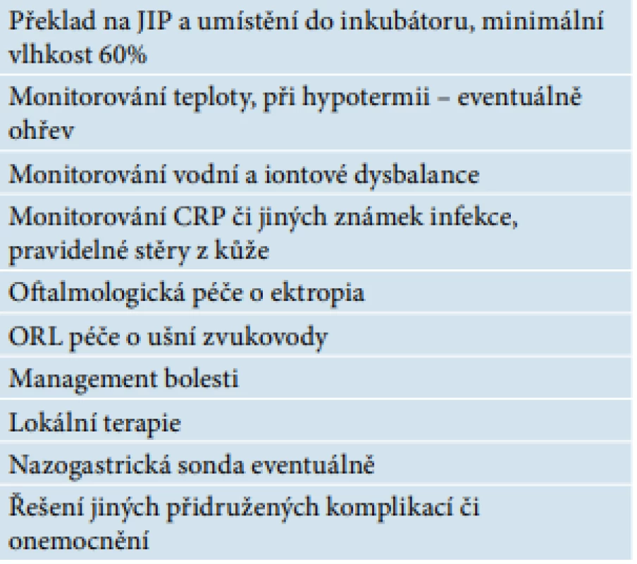 Praktická doporučení v péči o novorozence s CB