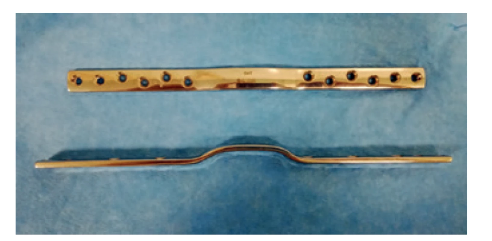 Předehnutá dlaha<br>
Fig. 7: Wave plate