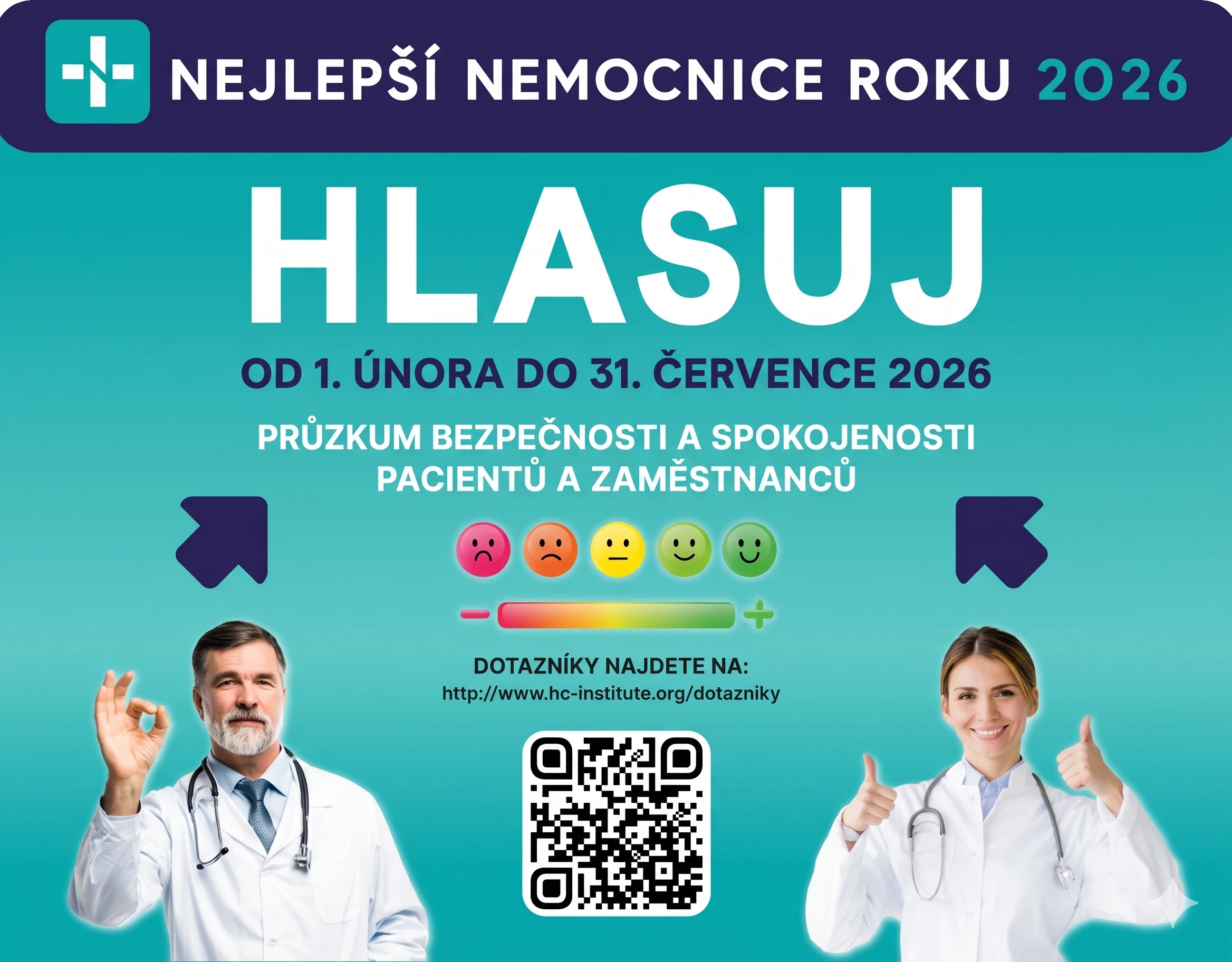 Hlasujte o Nejlepší nemocnici i Zdravotní pojišťovnu roku 2026